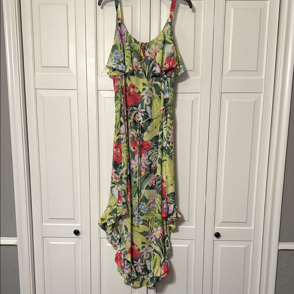 Tommy Bahama Floral Maxi Dress - Green and Red